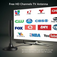 5600 Miles Digital TV Antenna Indoor HDTV Amplified Signal Booster 4K HD 1080P