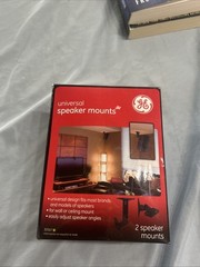 GE Universal Speaker Mounting Brackets – Wall or Ceiling Mount – NEW – SEALED