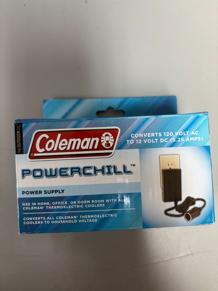 Coleman Powerchill 120V Power Supply Converts 120V AC to 12VDC New