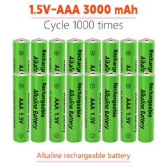 16 Pack AA AAA Rechargeable Batteries 1.5V 3000mAh Alkaline Battery Long Lasting