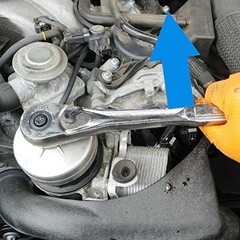 73mm Oil Filter Wrench: 15 Flutes Oil Filter Removal Tool Compatible with AC