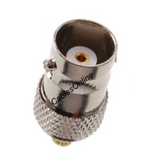 BNC Female to MCX Male 50Ω impedence Coaxial RF Adapter, CablesOnline RF-B1X3