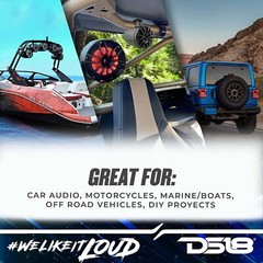 DS18 MP4TP.4A 4 HYDRO 4″ Wakeboard Tower Speakers 600W With Amplifier Bluetooth