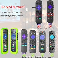 3 Pack Remote Case for Roku, Battery Cover for TCL Smart TV Steaming Stick Remot