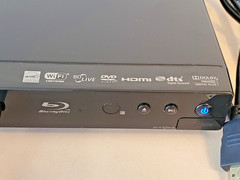 DYNEX Blu-Ray DVD Player Model DX-WBRDVD1. HDMI Wi-Fi 1080p. TESTED WORKS.