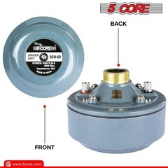 5Core PA Horn Speaker Waterproof Trumpet Horn 22 Inch + Driver Unit 60W