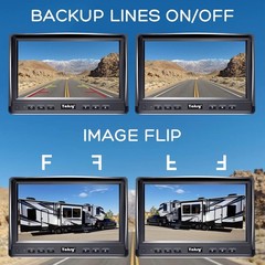 RV Backup Camera Plug and Play – No Delays 7 Inch HD 1080P Rear View Camera w…
