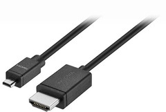 Insignia – 8’ Micro HDMI Cable to HDMI – Black