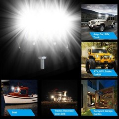 4x 4″ inch 18W Flood Led Work Light Fog Reverse Cube Pods Offroad SUV ATV UTE
