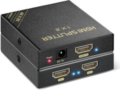 HDMI Splitter 1 in 2 Out 60Hz – HDCP Bypass 2.3 HDR Dolby 7.1 Video Converter