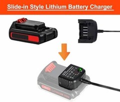 20V Lithium Battery Charger LCS1620 For Black Decker LBX4020 LBX20 LBXR2020