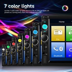 7″ Single 1Din Touch Screen Stereo Bluetooth Radio Car Apple/Android Carplay GPS