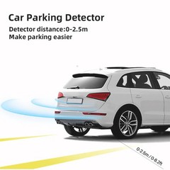 Risingon 12V 22mm Car Parking Sensor Kit Universal 4 Sensors Buzzer Reverse