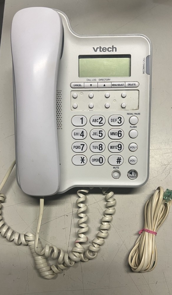VTech CD1153 Corded Speakerphone w/ Caller ID – White *FREE SHIPPING!*