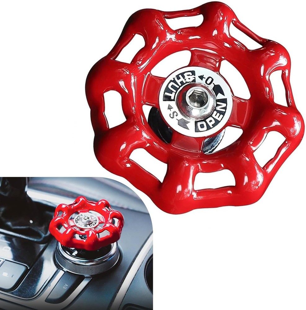 Push Start Button Cover, Metal Car Rotary Knob Decor, Auto One Click Start Decor
