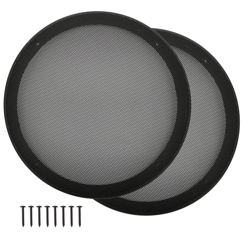 10″ Speaker Grill Covers Car Subwoofer Guard ABS Plastic Frame Metal Mesh