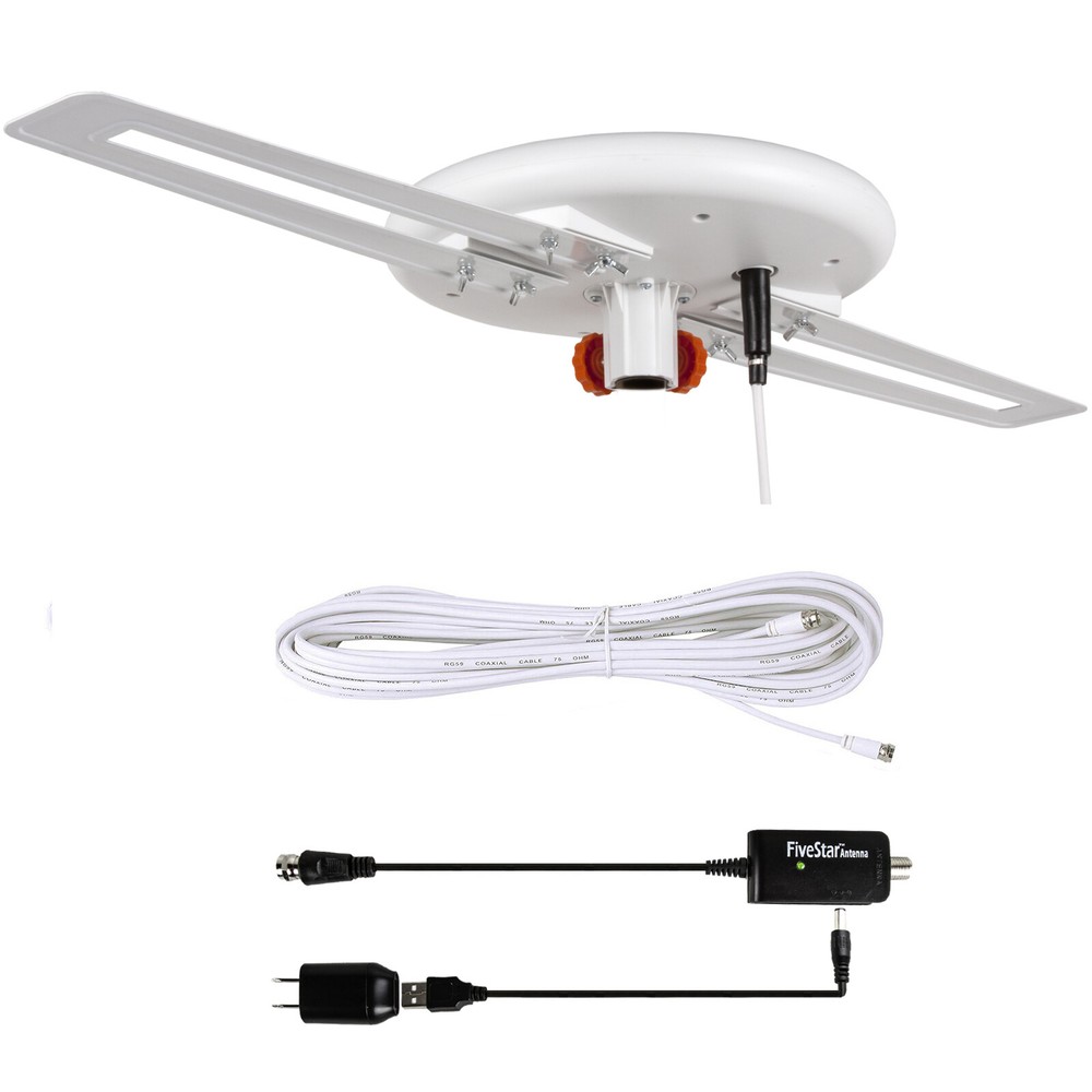 360° Amplified Outdoor TV Antenna up to 150 Miles Outdoor UHF VHF 4K 1080P