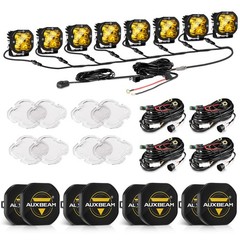 8Pcs AUXBEAM 3″ LED Driving Pods Work Light Bar Spot Fog Offroad Ditch Lights