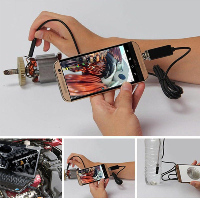 1M 6LED USB Waterproof Endoscope Borescope Mirco Snake Inspection Camera