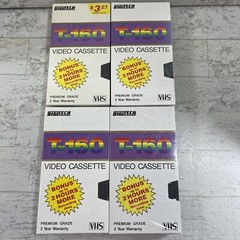 4 New Sealed Digitech T-160 Blank Video Cassette Up To 8 Hr Premium VCR Tape Lot