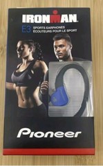 Pioneer Ironman E3 Sports Earphones Blue, SE-E3M(L), New in Box