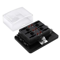 6way Rv Fuse Block Blade Fuse Box Dc12~32v 12v Junction Box Led Indicator Fuse B