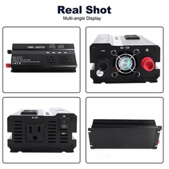 6000W LCD Car Power Inverter DC 12V To AC 110V Pure Sine Wave Solar Converter
