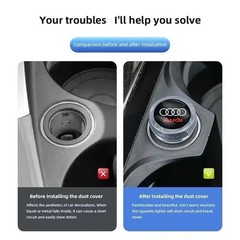 4 Pcs Durable ABS Car Power Outlet Dustproof Plug Cap fits Most Vehicle Interior