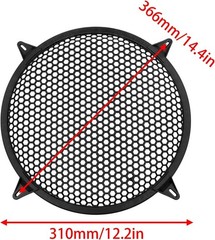 Durable 12-Inch Black Subwoofer Cover – Perfect for Home Theater and Car Audio