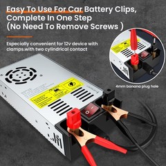 Upgraded 110V to 12V Converter ,New Version with On/Off Switch, AC to DC Power S