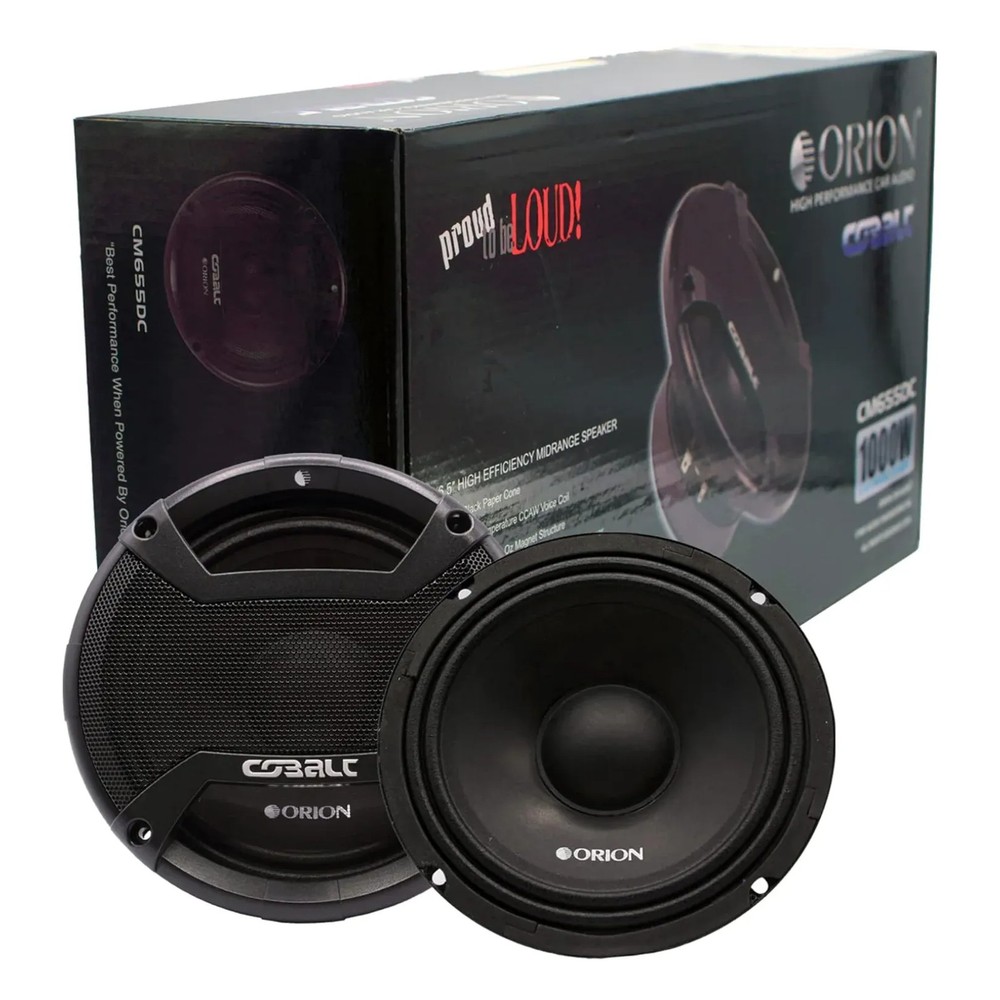 Orion CM655DC 6.5″ 250W RMS Midrange Speaker 4-Ohm (Pair)