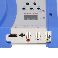 AV to RF Modulator Portable Durable ABS Metal 47-868MHz CATV TV Signal Conv