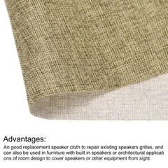 Camel Speaker Grill Cloth 40″x58″ Stereo Box Fabric Dustproof Mesh