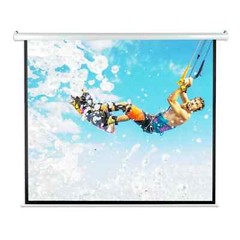84″ Motorized Projector Screen, Easy-to-Use & Lightweight— FREE SHIPPING