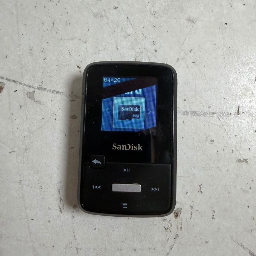 SanDisk Sansa Clip Zip Black 1.1″ LCD Display Built-in FM Radio MP3 Media Player
