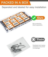 Universal TV Mounting Hardware Screw Kit Set with Box M4 M5 M6 M8 Screws Tool