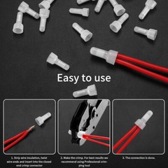 700/300PCS Closed End Crimp Caps Terminals 12-10 16-14 22-18 AWG Wire Connectors