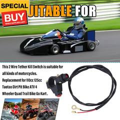7/8″ 22mm Handlebar 2 Wire Tether Kill Switch Replacement for 110cc 125cc Taotao