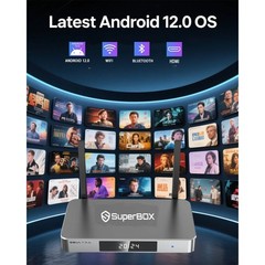 SuperBox S6 Max Android TV Box 4K Smart Media Stream Time Shift Voice Remote
