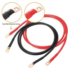 Copper Battery Cable Ends Wire Lugs Assortment Kit AWG 2 4 6 8 10 Gauge 150pcs
