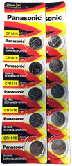 CR1616 PANASONIC 10PK 3V LITHIUM DL1616 ECR1616 (GREAT EXP 12/34) FREE SHIP&TRAK