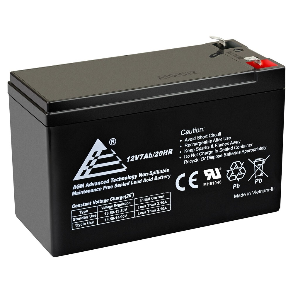 ExpertBattery 12V 7Ah SLA Battery Replaces Enduring 6-FM-7
