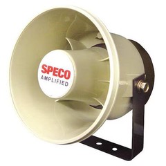 Speco Technologies Aspc20w Pa Horn, Weatherproof, 20W, 6 In.