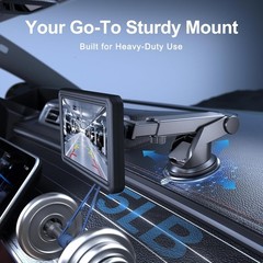 EWAY Suction Cup Mount for CarPlay Display, Backup Camera Monitor, Extended Arm
