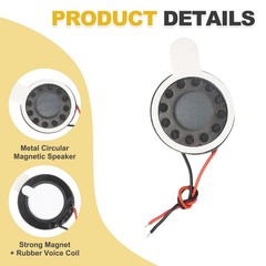 10pcs Internal Magnet Speaker 1W 8 Ohm 18mm Dia Round Loudspeaker 40mm Terminal