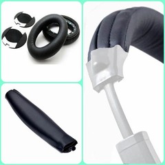 Replacement Earpads and Headband for BOSE QuietComfort QC15 QC2 Black