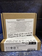2 Pack – Amazon Basics 40 Total AA Alkaline High-Performance Batteries, 1.5 Volt