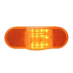 79995 6 inches Oval Side Amber LED Marker/Turn/Clearance Light Amber/Amber
