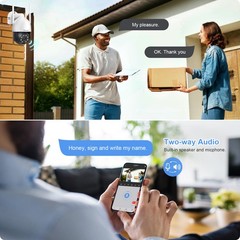 JENNOV Wireless Security Camera System Audio 10CH WIFI NVR 5MP CCTV Kit 1TB HDD
