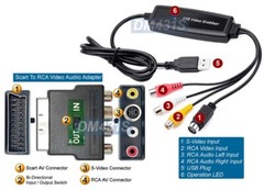 Premium Composite RCA Scart RGB S-Video To USB Video Frame Grabber For PC
